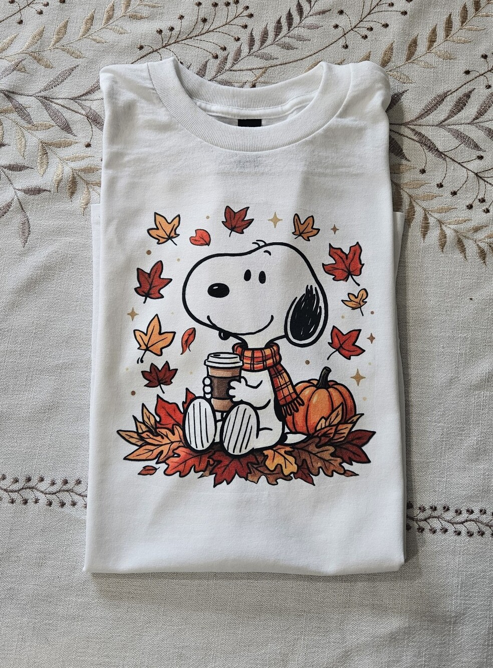 Fall shirt snoopy cute popular trending dog mom short sleeve Tshirt